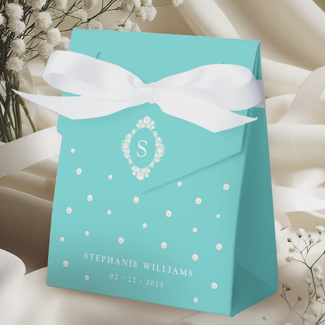 Cajas de regalo de despedida de soltera Chic Azul  (Subido por el creador)