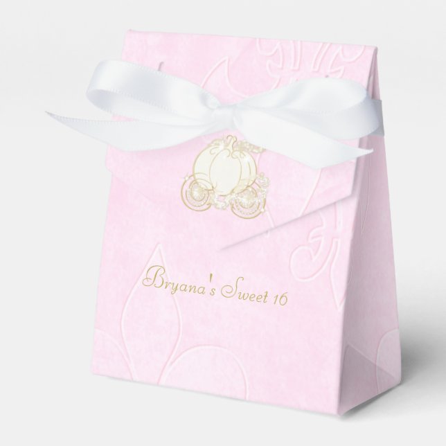 Cajas de regalo de fiesta de carruaje dorado de Ce (Front Side)