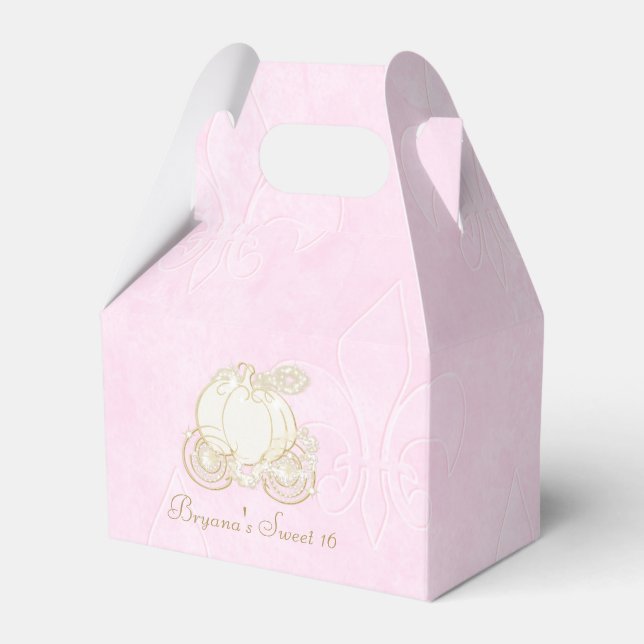 Cajas de regalo de fiesta de carruaje dorado de Ce (Front Side)