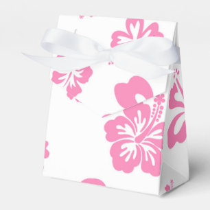 Cajas de regalo de flores de hibisco blancas y ros