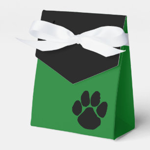 Cajas de regalo de graduación con huella de pata v