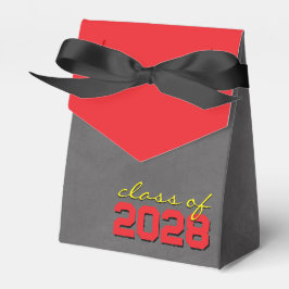 Cajas de regalo de graduación con pizarra roja y a
