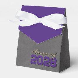 Cajas de regalo de graduación de pizarra púrpura y