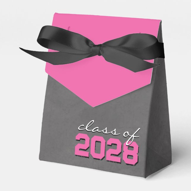 Cajas de regalo de graduación de pizarra rosa y ne (Front Side)