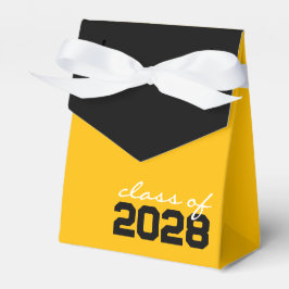 Cajas de regalo de graduación doradas y negras
