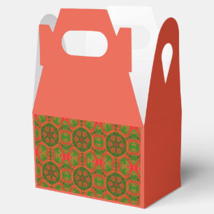 Cajas de regalo de naranja y de Kaleidoscope verde
