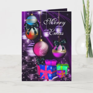 Cajas de regalo de Navidad con tarjetas Merry Xmas