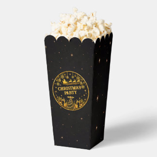 Cajas de regalo de Navidad de Santa de oro negro e