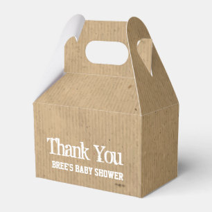 Cajas de regalo de papel kraft marrón VINTAGE para