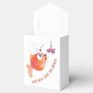 Cajas de regalo de pescado y gusano divertidos - t