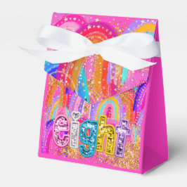 Cajas de regalo de purpurina de cumpleaños para ni