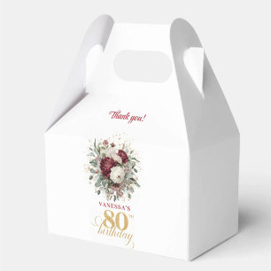 Cajas de regalo delicadas de color rosa burgundy p