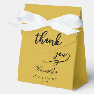 Cajas de regalo doradas M de agradecimiento para r