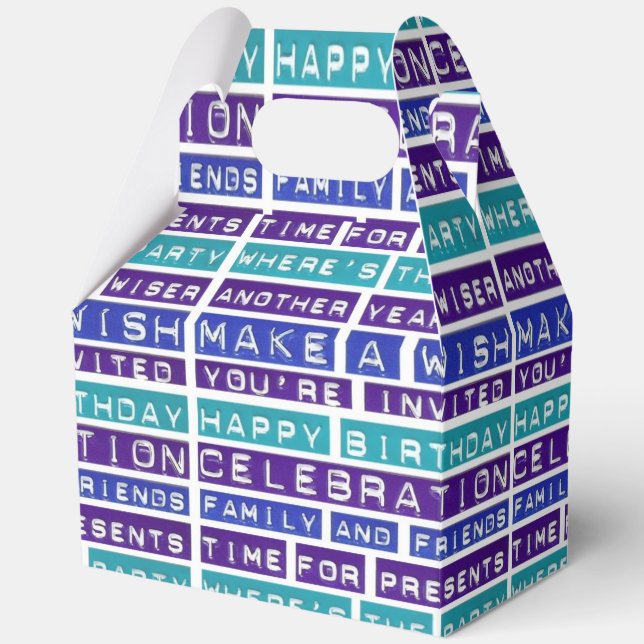 Cajas de regalo favoritas de cumpleaños feliz (Anverso)