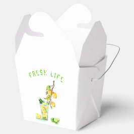 Cajas de regalo o favores con cóctel de limones