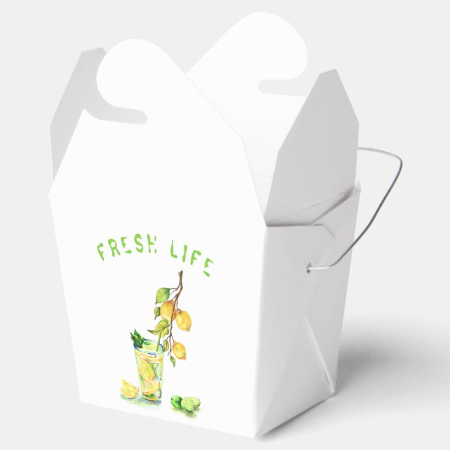 Cajas de regalo o favores con cóctel de limones (Abierto)