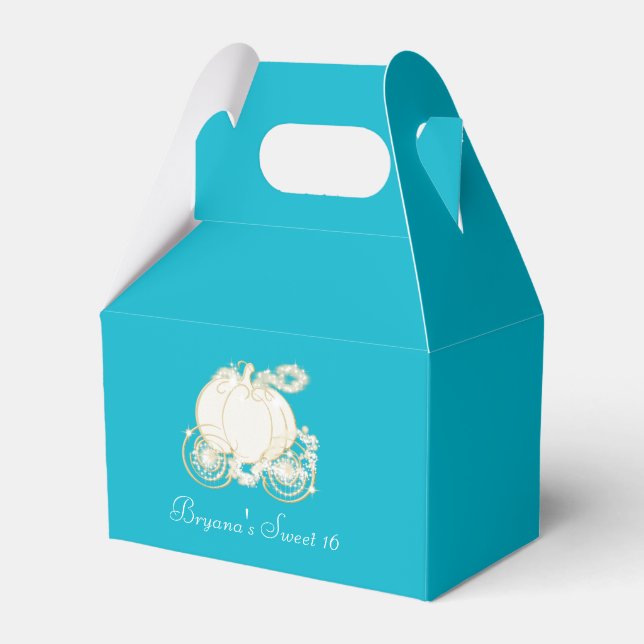 Cajas de regalo para Cinderella Carruaje Dorado de (Front Side)