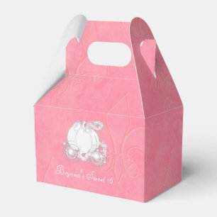 Cajas de regalo para fiesta del carruaje rosa de C