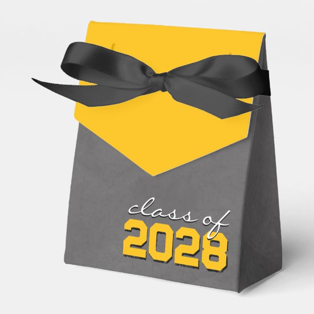 Cajas de regalo para la graduación de cartón dorad (Front Side)