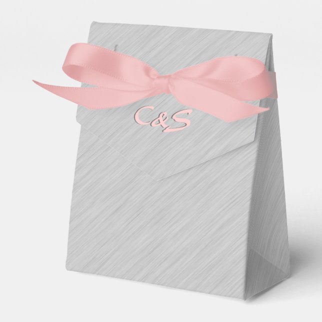 Cajas de Regalo Personalizadas de Plata Bruñida (Front Side)