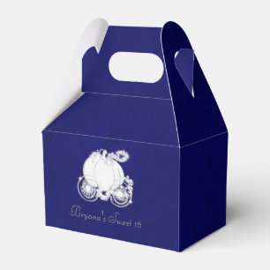 Cajas de regalos azules del carruaje de plata de C