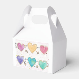 Cajas de regalos con corazón de San Valentín de ac