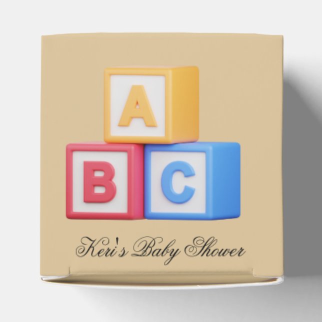 Cajas de regalos de bloques alfabéticos A-B-C (Parte superior)