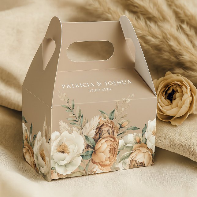 Cajas de regalos de boda rústicas boho elegantes (Subido por el creador)