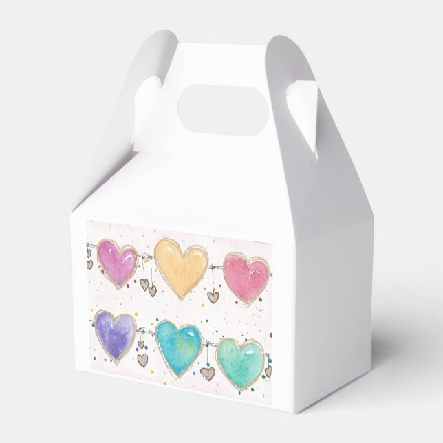 Cajas de regalos de corazón de San Valentín de acu (Front Side)