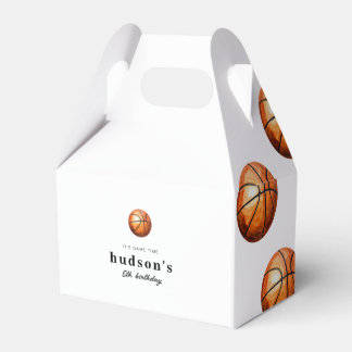 Cajas de regalos de cumpleaños de baloncesto