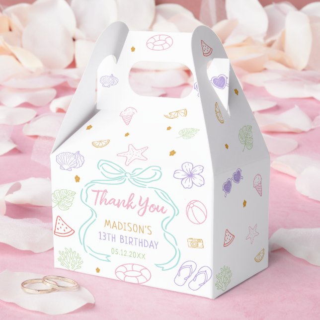 Cajas de regalos de cumpleaños de fiesta en la pis (Boda)