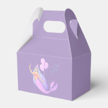 Cajas de regalos de cumpleaños de sirena | Bajo el