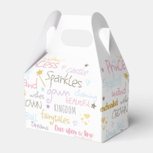 Cajas de regalos de cumpleaños lindas con palabras