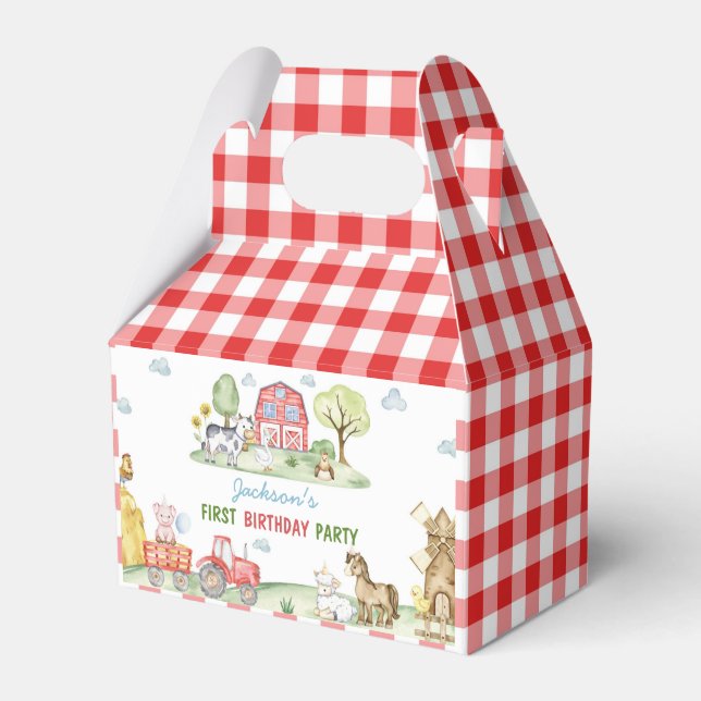 Cajas de regalos de cumpleaños para niños con anim (Front Side)