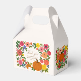 Cajas de regalos de despedida de soltera con flore