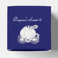 Cajas de regalos de fiesta azules del carruaje de