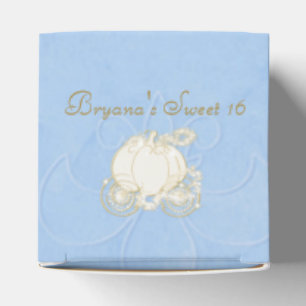 Cajas de regalos de fiesta azules del carruaje dor