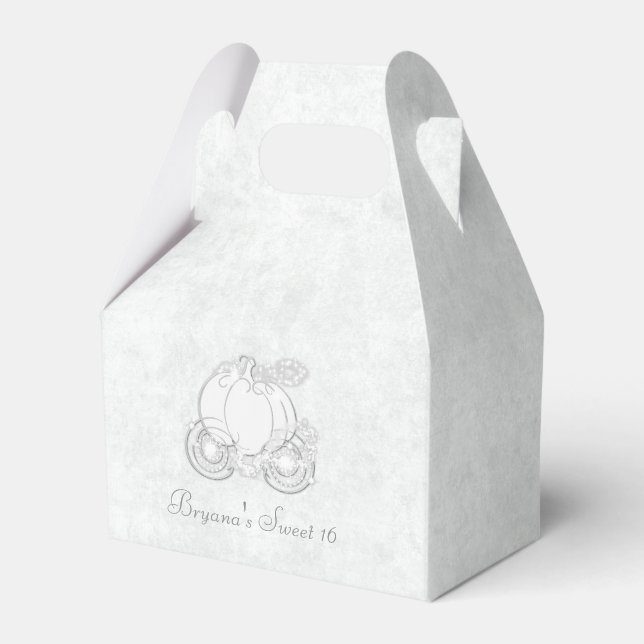 Cajas de regalos de fiesta blancas del carruaje de (Front Side)