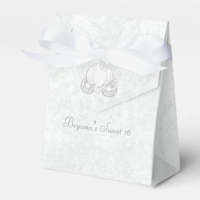 Cajas de regalos de fiesta blancas del carruaje de (Front Side)