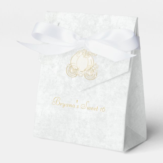 Cajas de regalos de fiesta blancas del carruaje do (Front Side)