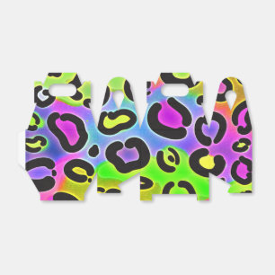 Cajas de regalos de fiesta con estampado de leopar