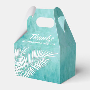Cajas de Regalos de Fiesta con Palmas Blancas sobr