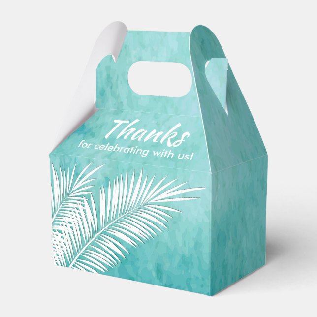 Cajas de Regalos de Fiesta con Palmas Blancas sobr (Front Side)