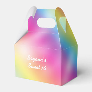 Cajas de regalos de fiesta de cumpleaños de arcoír