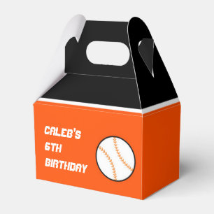 Cajas de regalos de fiesta de cumpleaños de béisbo