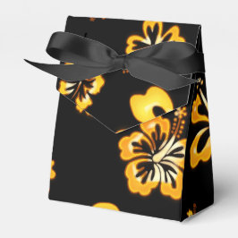 Cajas de regalos de fiesta de flor de hibisco negr