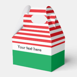 Cajas de regalos de fiesta de Navidad rojas blanca