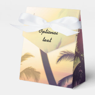 Cajas de regalos de fiesta de playa con calor trop