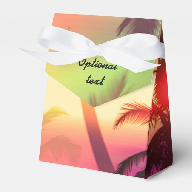 Cajas de regalos de fiesta de playa con calor trop (Front Side)