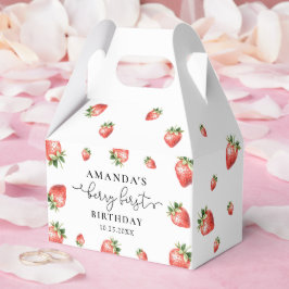 Cajas de regalos de fiesta de verano de fresa